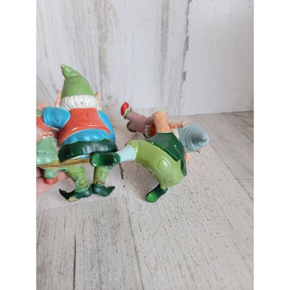 Enesco elf shelf sitters vintage Xmas decor figure unique home clown - Picture 9 of 9